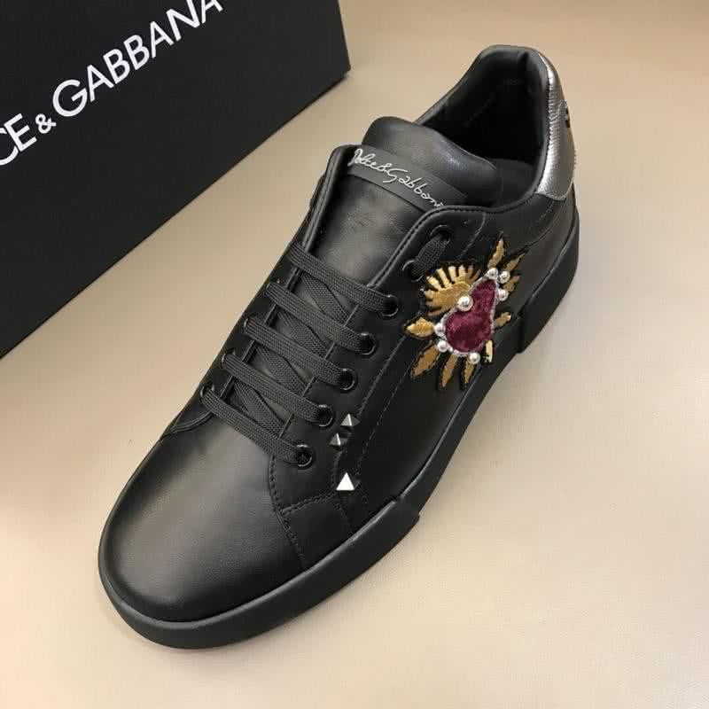 Dolce & Gabbana Embroidery All Black Men And Women 3