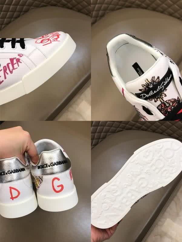 Dolce & Gabbana Sneakers Status Of Liberty Graffiti White Men And Women 9