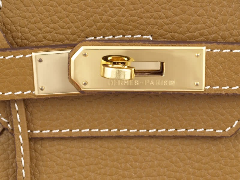 Hermes Birkin 35cm Togo Clemence Gold With Golden Hardware 7