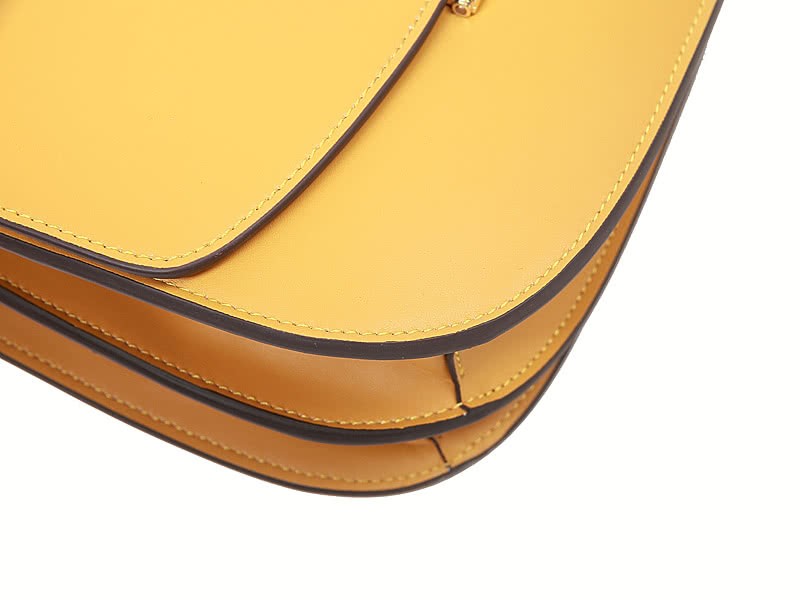 Hermes Stirrup Shoulder Bag Yellow 6
