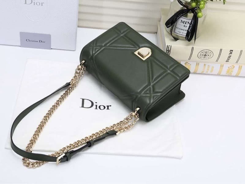 Dior Diorama Lambskin Bag Green d05282 6