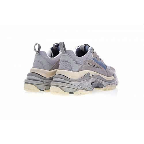 Womens Balenciaga Triple-S Trainers Gery Brown Blue Sneakers Sale 3