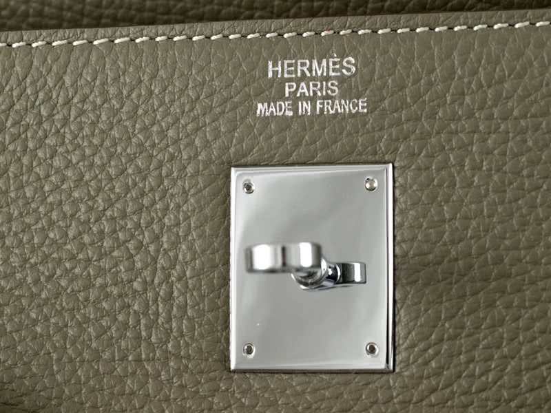 Hermes Kelly 32cm Togo Leather Clemence Grey 11