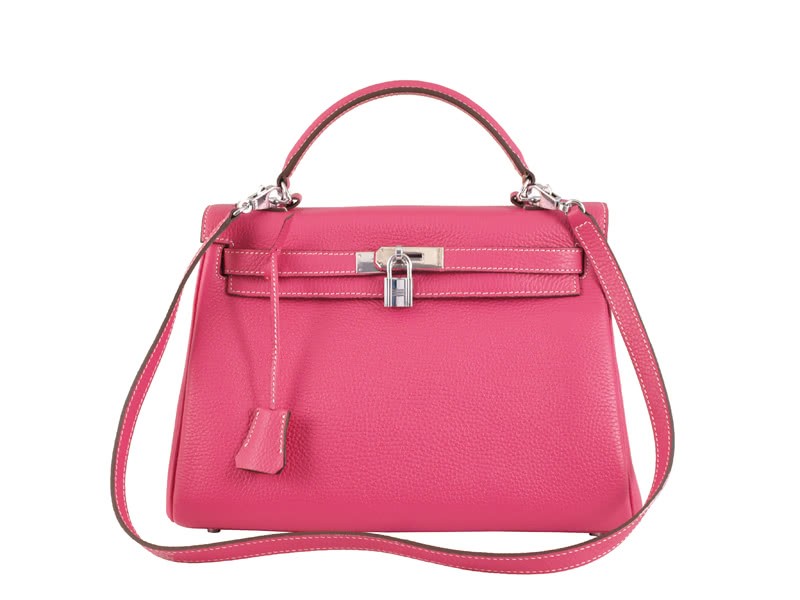 Hermes Kelly 32cm Togo Leather Clemence Pink 1