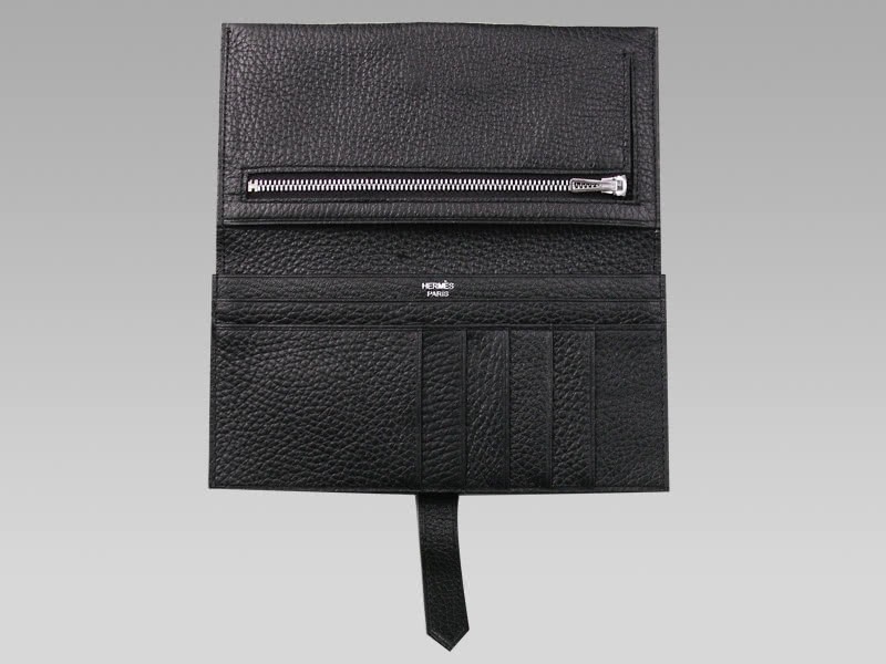 Hermes Bearn Japonaise Bi-Fold Wallet Black 5