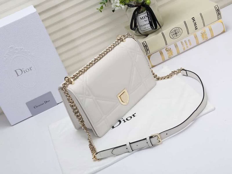 Dior Diorama Lambskin Bag White d05283 3
