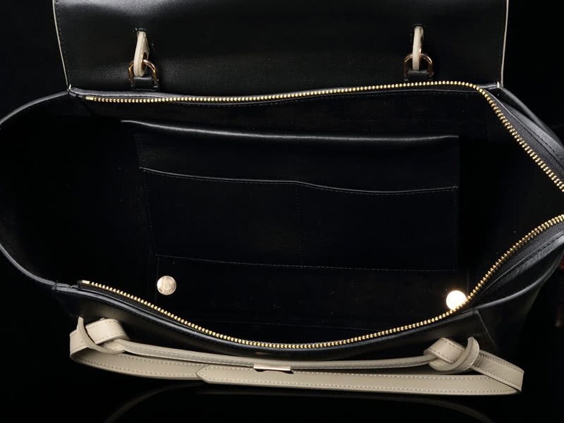 Celine Mini Belt Bag Smooth Calfskin Black With Beige 13