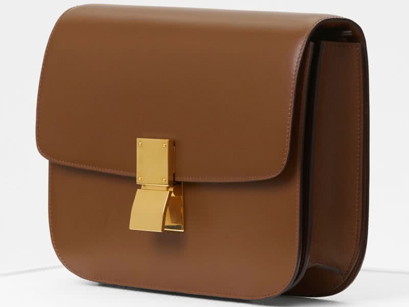 Celine Medium Classic Bag In Box Calfskin Camel 1641732 2