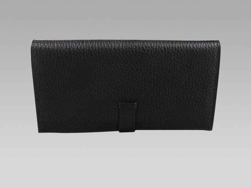 Hermes Bearn Japonaise Bi-Fold Wallet Black 3