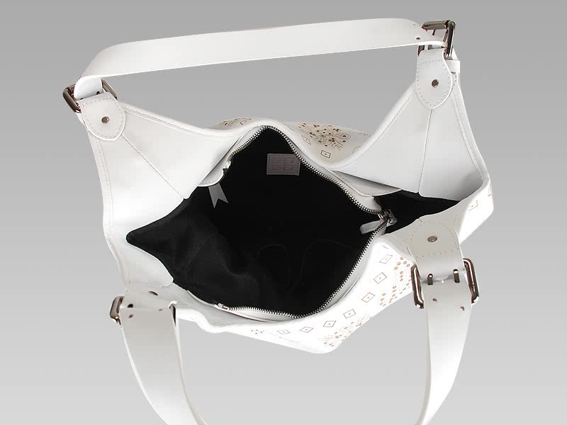 Givenchy New Sacca Medium Perfo White Leather With Bandana Motif 8