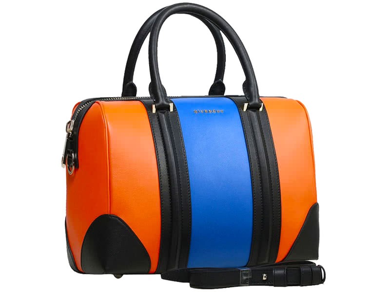 Givenchy Lucrezia Duffel Orange With Blue 2