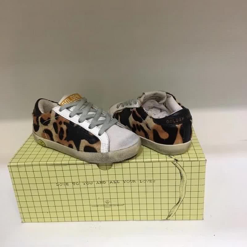 Golden Goose∕GGDB Kids Superstar Sneaker Antique style Kids leopard print Black 2