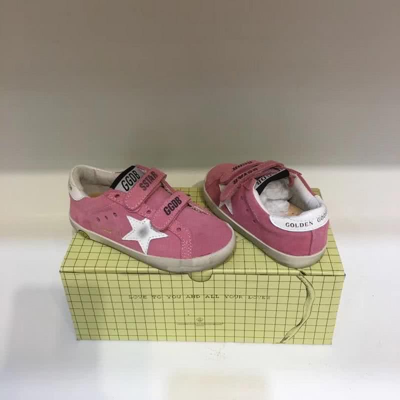 Golden Goose∕GGDB Kids Superstar Sneaker Antique style Pink and  White star 2