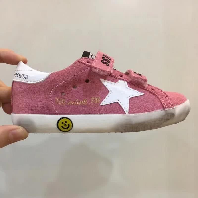 Golden Goose∕GGDB Kids Superstar Sneaker Antique style Pink and  White star 1