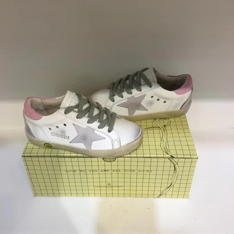 Golden Goose∕GGDB Kids Superstar Sneaker Antique style White and Pink 2