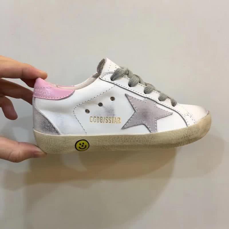 Golden Goose∕GGDB Kids Superstar Sneaker Antique style White and Pink 1
