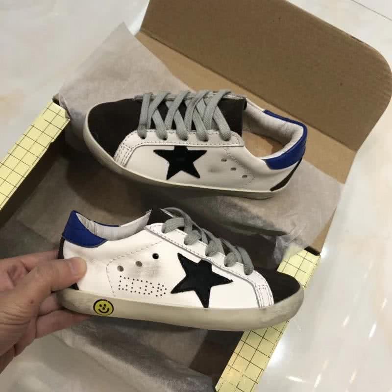 Golden Goose∕GGDB Kids Superstar Sneaker Antique style White and Black star 5