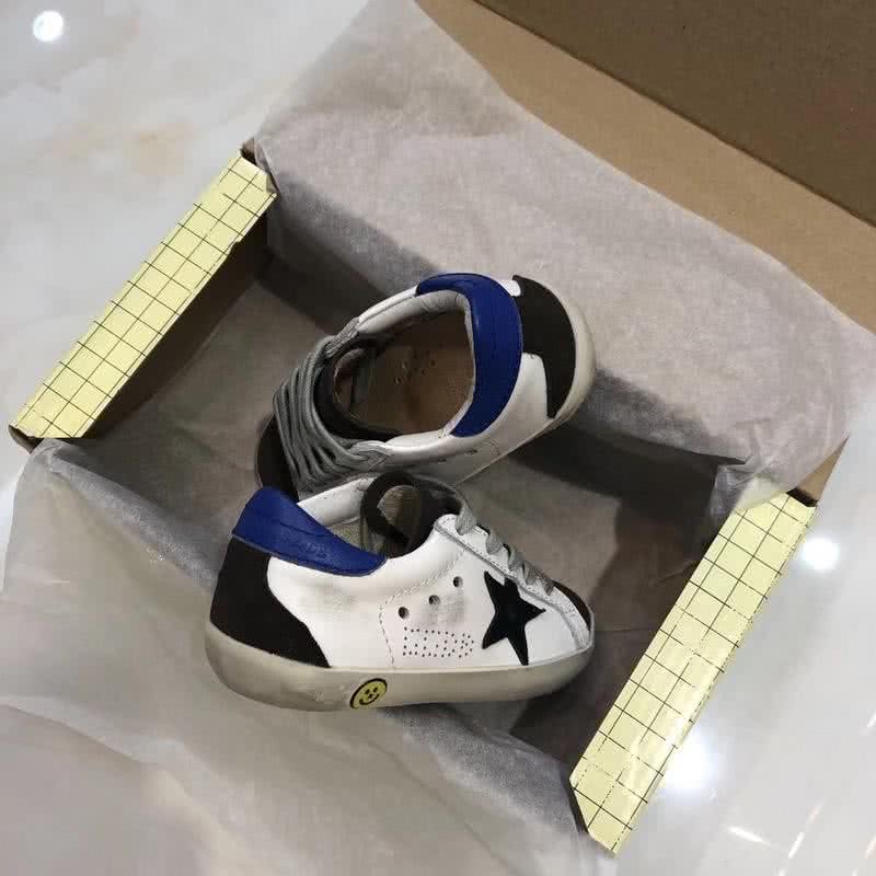 Golden Goose∕GGDB Kids Superstar Sneaker Antique style White and Black star 6