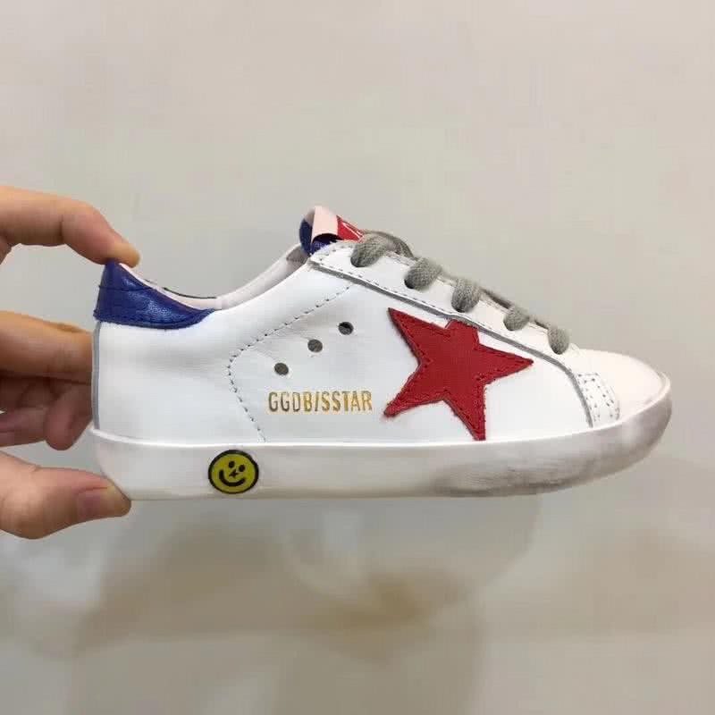 Golden Goose∕GGDB Kids Superstar Sneaker Antique style White and Red star 1