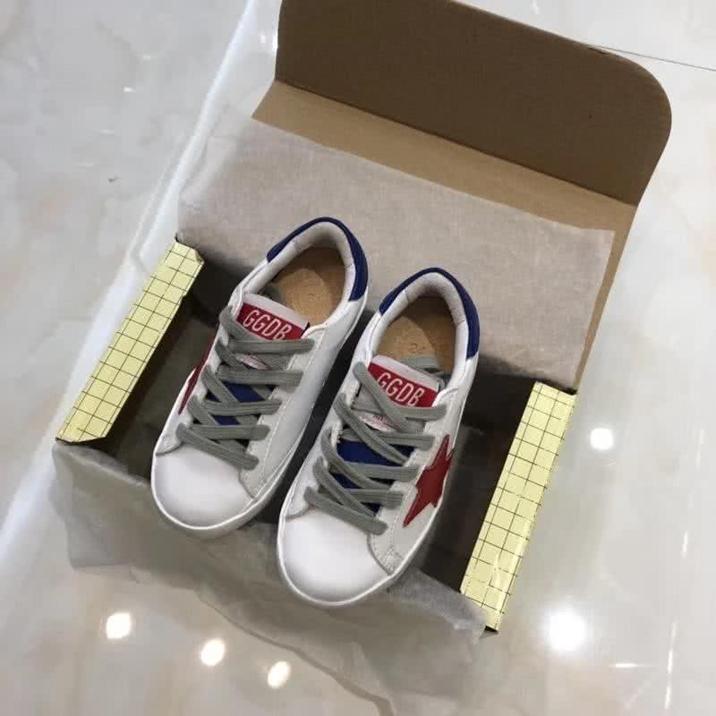 Golden Goose∕GGDB Kids Superstar Sneaker Antique style White and Red star 2