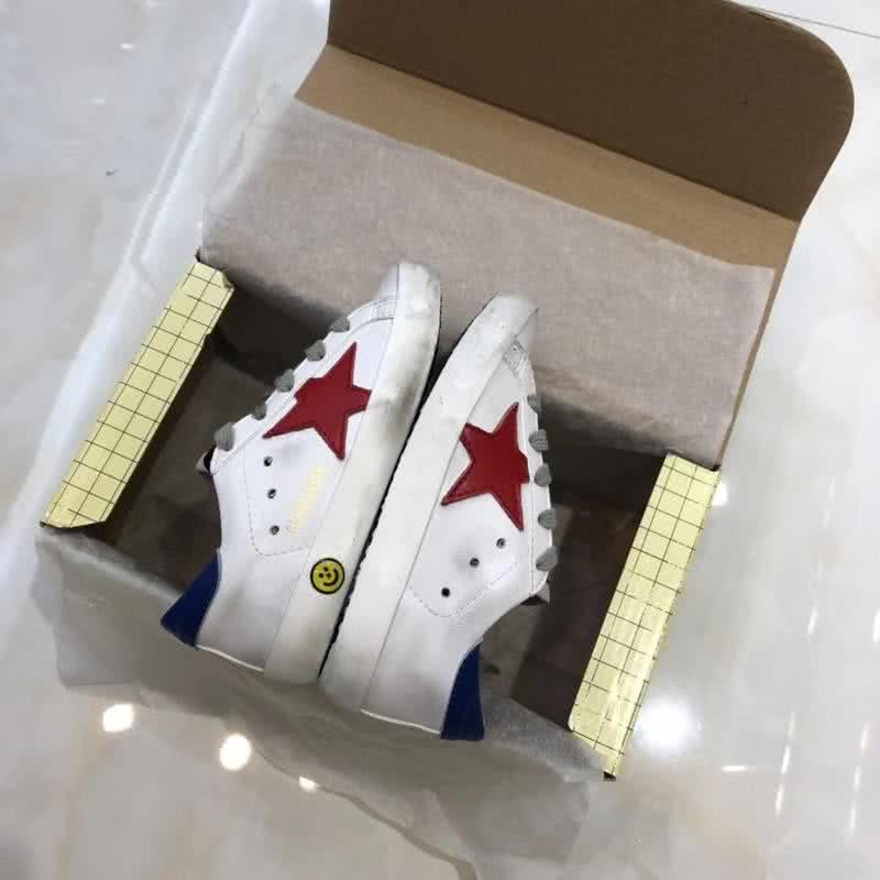 Golden Goose∕GGDB Kids Superstar Sneaker Antique style White and Red star 3