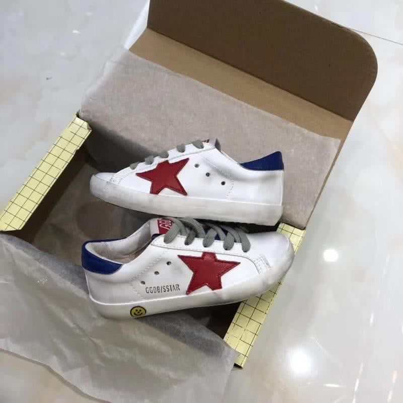 Golden Goose∕GGDB Kids Superstar Sneaker Antique style White and Red star 4
