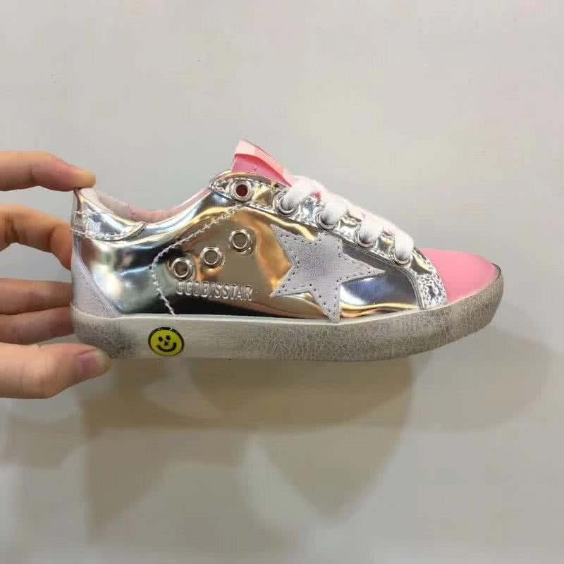Golden Goose∕GGDB Kids Superstar Sneaker Antique style Silver/Pink/Gold 1