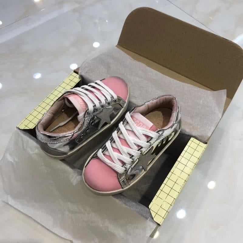Golden Goose∕GGDB Kids Superstar Sneaker Antique style Silver/Pink/Gold 3