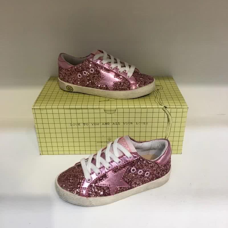 Golden Goose∕GGDB Kids Superstar Sneaker Antique style Pink paillette 9