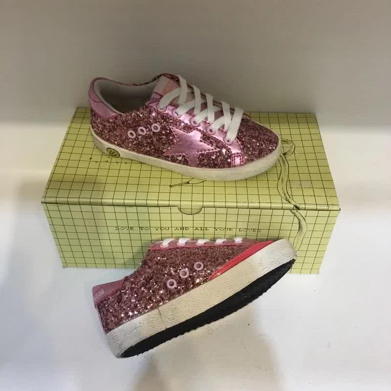 Golden Goose∕GGDB Kids Superstar Sneaker Antique style Pink paillette 10