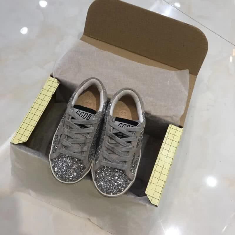 Golden Goose∕GGDB Kids Superstar Sneaker Antique style Grey paillette 2