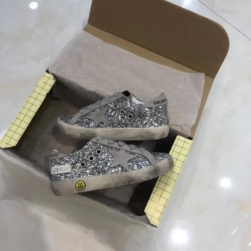 Golden Goose∕GGDB Kids Superstar Sneaker Antique style Grey paillette 3