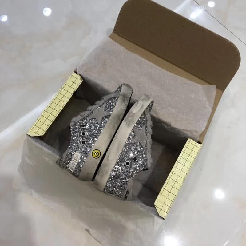 Golden Goose∕GGDB Kids Superstar Sneaker Antique style Grey paillette 4