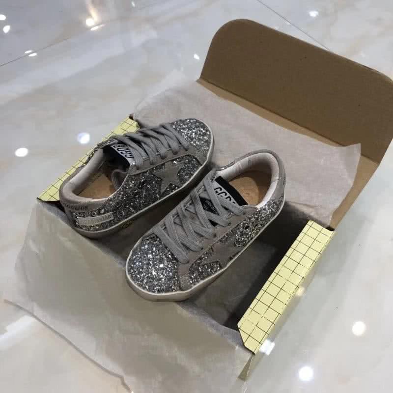 Golden Goose∕GGDB Kids Superstar Sneaker Antique style Grey paillette 5