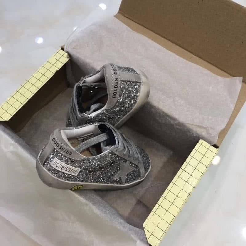 Golden Goose∕GGDB Kids Superstar Sneaker Antique style Grey paillette 6