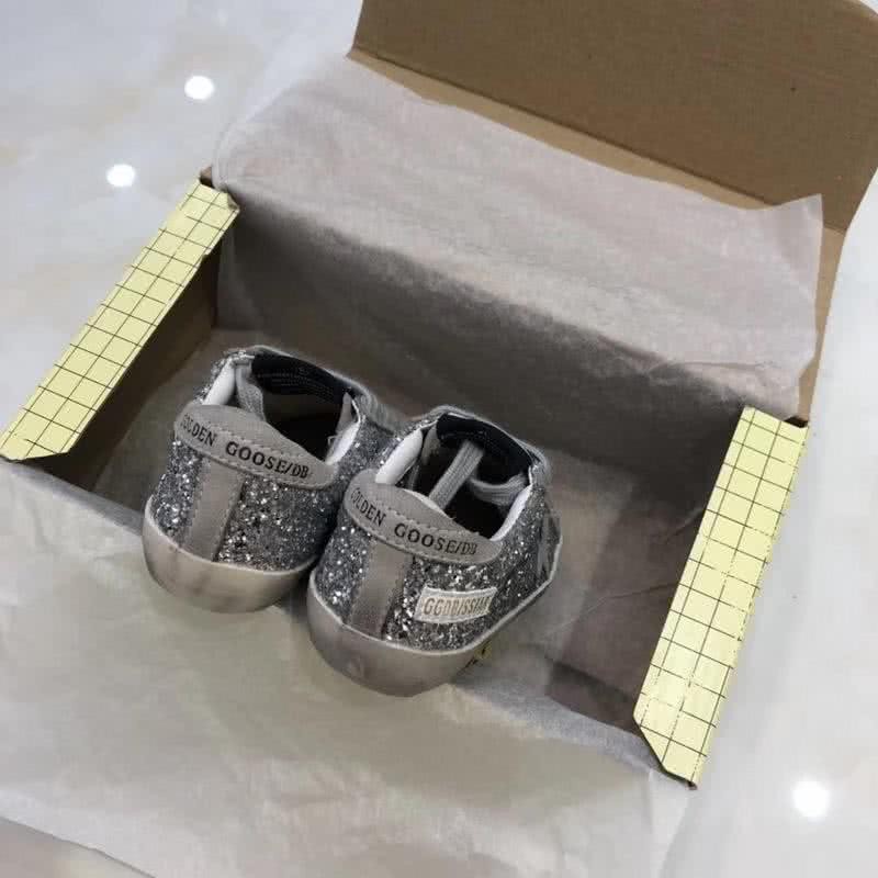 Golden Goose∕GGDB Kids Superstar Sneaker Antique style Grey paillette 7