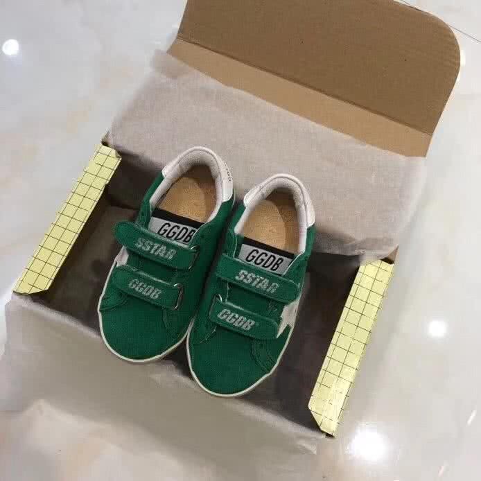 Golden Goose∕GGDB Kids Superstar Sneaker Antique style Green 1