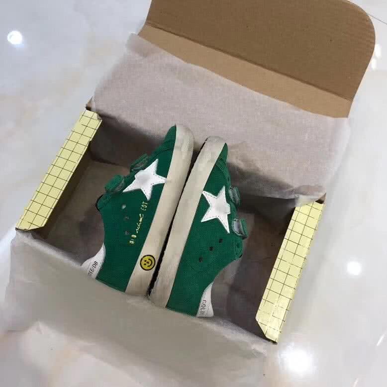Golden Goose∕GGDB Kids Superstar Sneaker Antique style Green 3