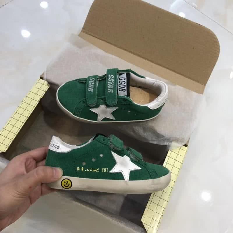Golden Goose∕GGDB Kids Superstar Sneaker Antique style Green 5