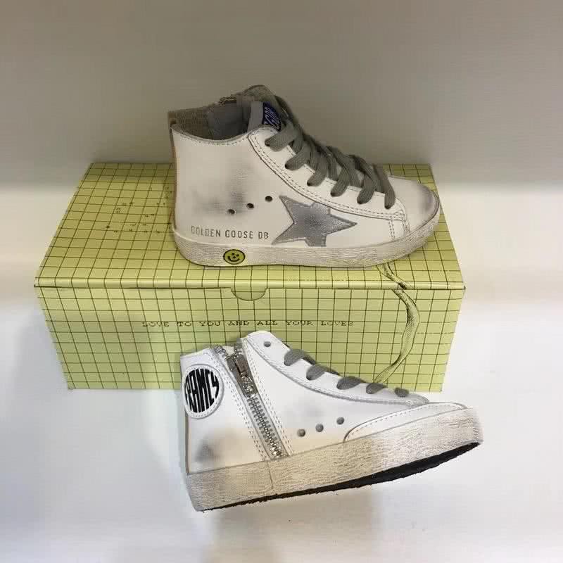 Golden Goose∕GGDB Kids Francy Sneaker Antique style White 4
