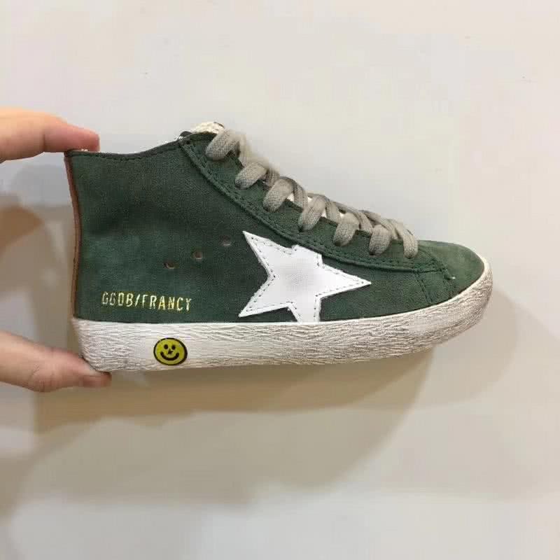Golden Goose∕GGDB Kids Francy Sneaker Antique style Green 2
