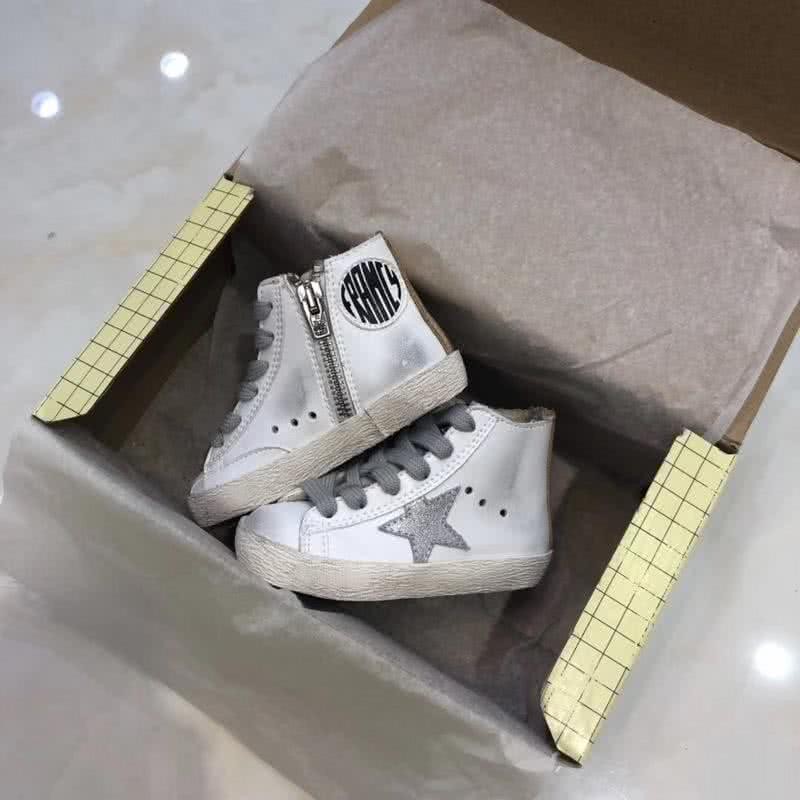 Golden Goose∕GGDB Kids Francy Sneaker Antique style White 5