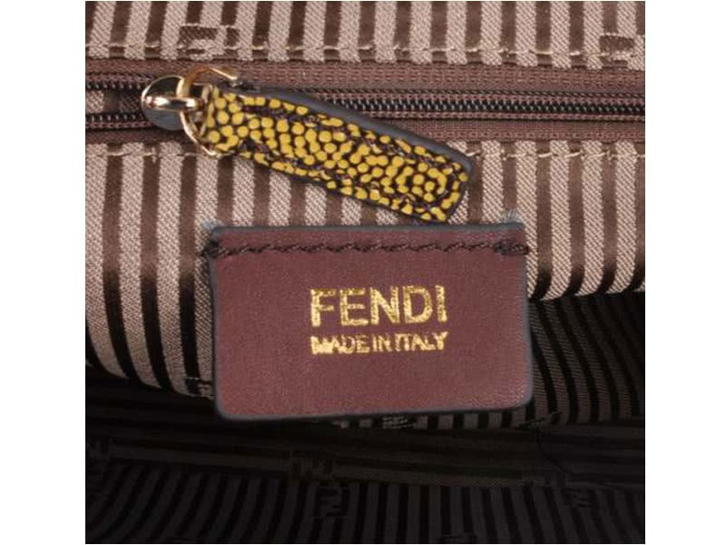 Fendi Chameleon Shoulder Bag Yellow 10