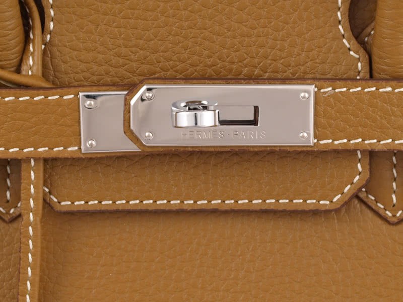 Hermes Birkin 30cm Togo Leather Tan With Silver Hardware 8