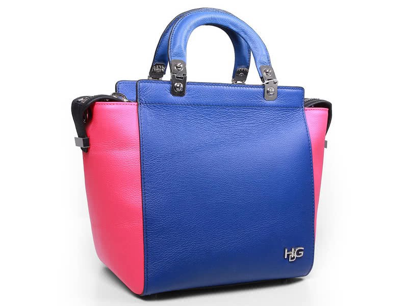 Givenchy Leather Hdg Convertible Tote Blue Pink 2
