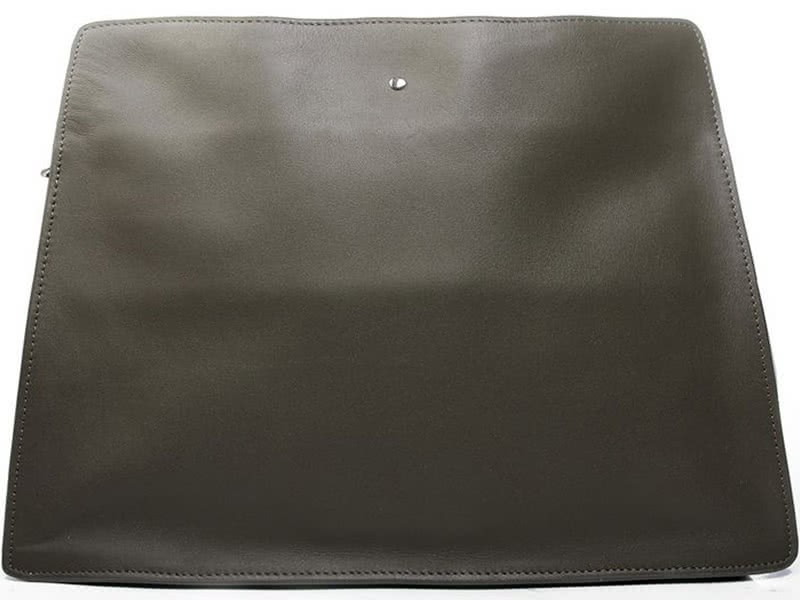 Celine Calf Leather Shoulder Bag Dark Green 4