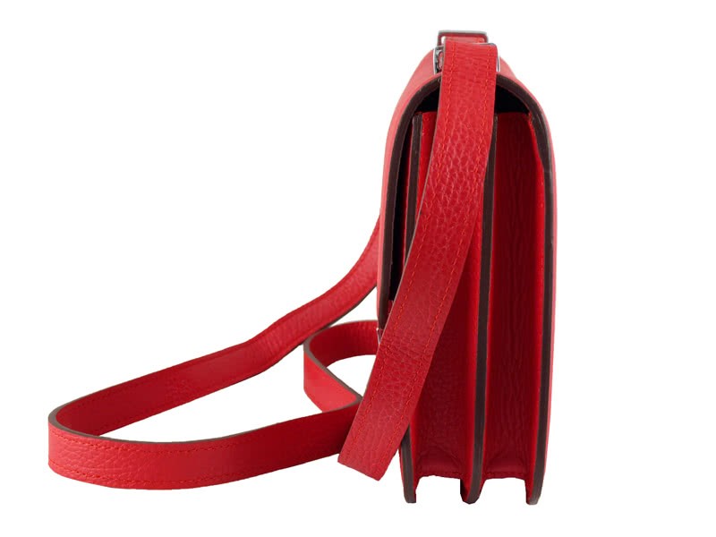 Hermes Constance 23 Single Shoulder Bag Togo Leather Red 3