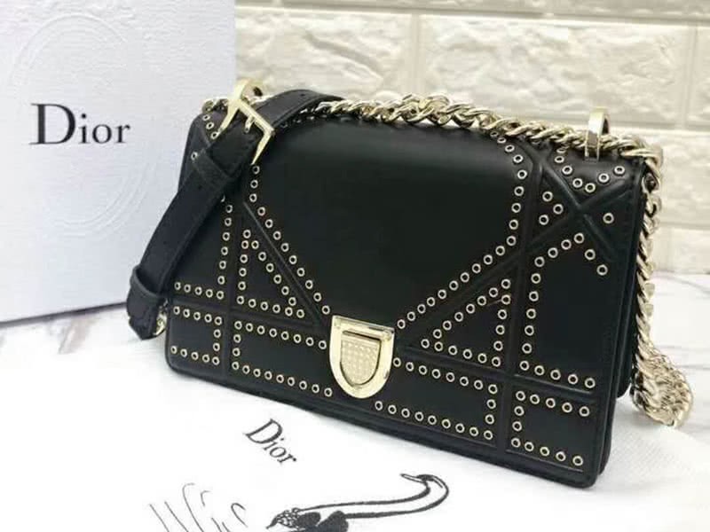 Dior Small Diorama Calfskin Bag Black d0421-1 2