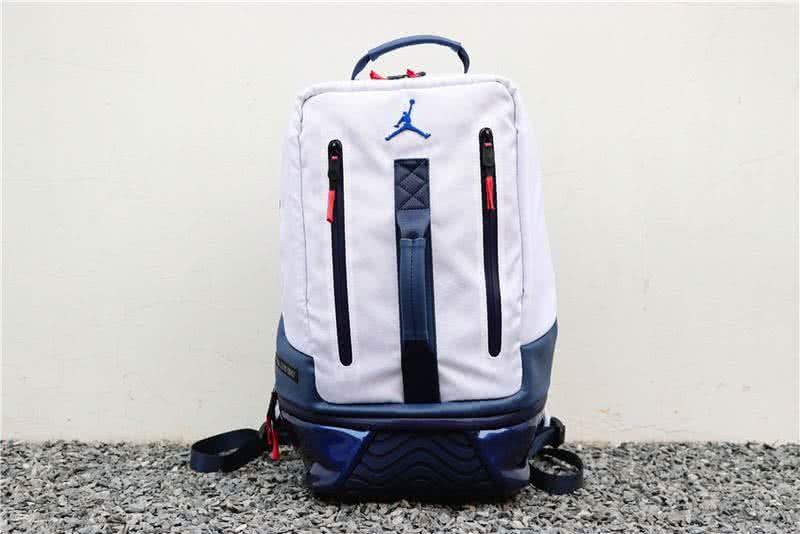 Air Jordan 11 Backpack Blue And White 1