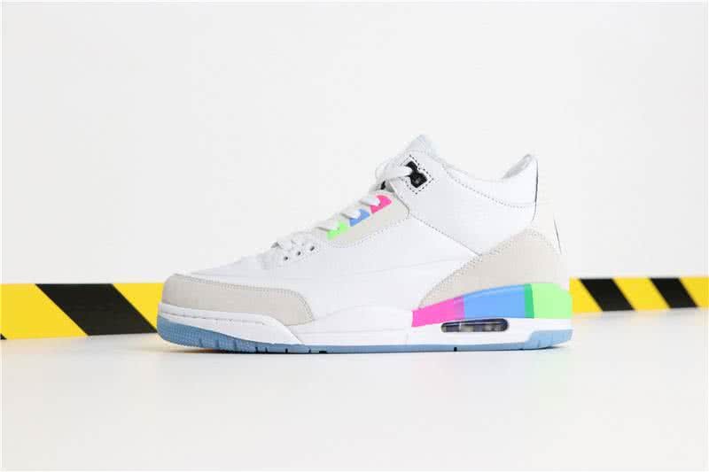 Air Jordan 3 Quai White Rainbow Men 1